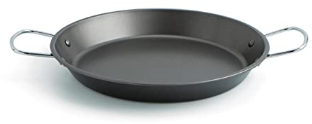 Quid Senia Paella-Pfanne, Karbonstahl, Ofen und Induktion 34 cm Schwarz