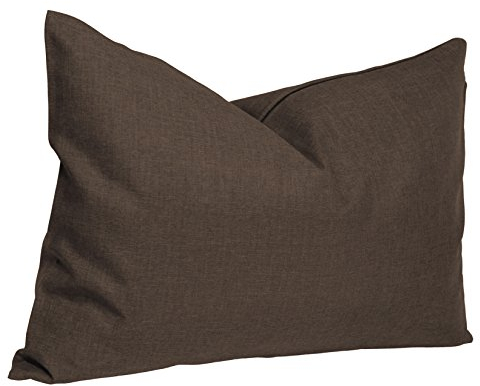 Kissenhülle Struktur Leinenoptik Kissenbezug Deko Kissen Zierkissen Dekokissen #1632 40x60 Dunkelbraun