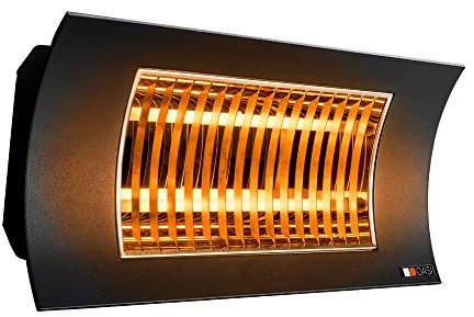 Chauffage de Terrasse avec Telecommande OASI Noire 2000W - Radialight