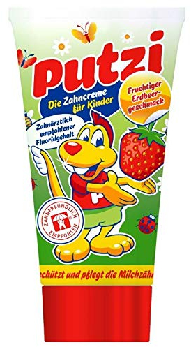 Putzi Zahncreme für Kinder Erdbeere - 6er Pack (6 x 50ml)