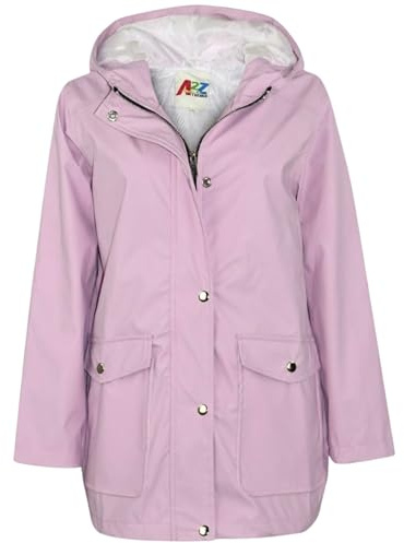 A2Z 4 Kids PU Raincoat Jacket Windbreaker Waterproof Parka Hooded Girls Boys Age 5-13 Years
