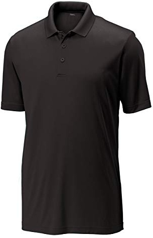 Opna Golf Shirts for Mens Regular, Big and Tall Size Golf Polos Dry Fit Shirts Short Sleeve (Black)