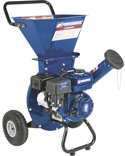 Powerhorse 3-in-1 Wood Chipper/Shredder - 212cc OHV Engine, 3in. Chipping Capacity