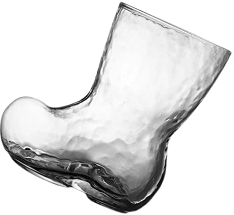 Alipis Tasse En Verre En Forme De Botte Pour Fête 380 Ml Tasse Unique En Forme De Botte De Noël