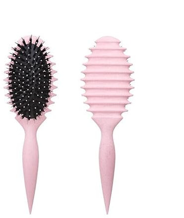 Haarbürsten Stylistin Lockenkamm für Frauen, bequemes Haarstyling, sofortige Schönheit und Selbstvertrauen(Pink)