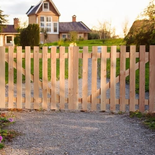 Portail en bois Douglas double battant