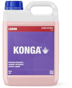 Konga Clever Automat - Detergente líquido concentrado de pH neutro, jabón para lavadora automática, 4,5 litros, aroma a almizcle Romance