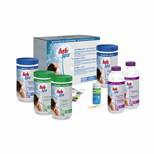 Alice's Garden Kit Complet Traitement de l'eau au Brome. Coffret d'entretien HTH pour Spa Gonflable