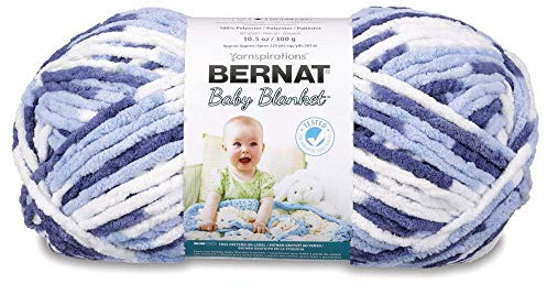 Bernat Baby Blanket Big Ball Yarn (04134) Blue Dream