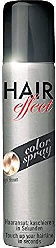 Hair Effect Ansatzspray, light brown, Unparfümiert, 1er Pack (1 x 100 ml)