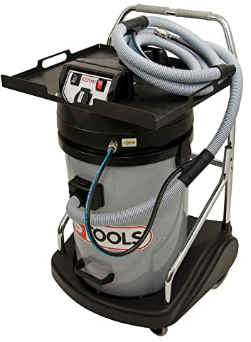 KS Tools 165.0114 - Centrale di aspirazione a vasca, in plastica, 76L, 2600 W, colore: Bianco