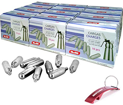 Bricolemar IBILI Lot de 12 paquets de 10 chargeurs pour siphon Nata Ibili Kabra