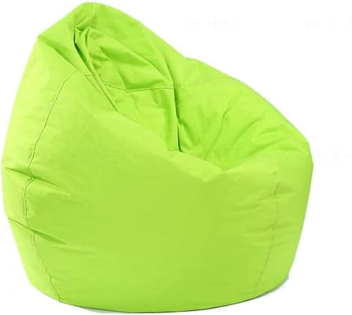 BriskyM Waterproof Bean Bag Large Storage Bean Bag Oxford Cover Soft Indoor & Outdoor Zipper Beanbag Chair Cover No Filling Great for Gaming chair and Garden Chair (Green, 60x65cm)