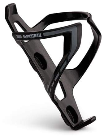 Alphatrail Fahrrad Flaschenhalter Max I Lebenslange Anti-Bruch Garantie 36g Lightweight Design I Inkl. Befestigungsschrauben I Kompatibel mit Cube, SKS, Elite, Topeak UVM. Trinkflaschen I Grau