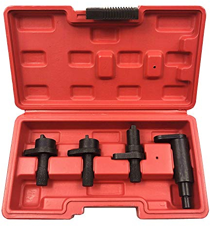 Highking Tool Motor Einstellwerkzeug Benzin Nockwellen Schwungrad Arretierung Steuerzeiten Werkzeug Kompatibel mit VAG Seat Skoda VW 1.2L 6V 12V VAG 1.2 Liter 3 Zylinder Motoren