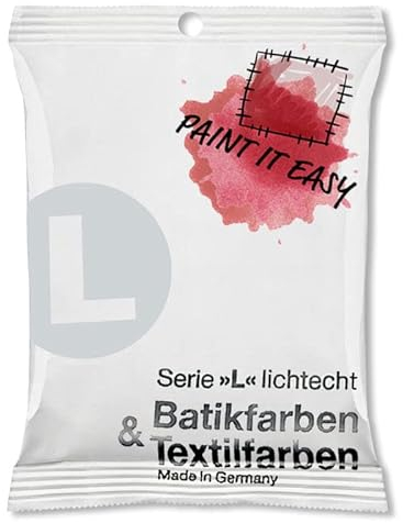 NEU PAINT IT EASY Batikfarbe/Färbefarbe Pulver, 10 g, Perlgrau