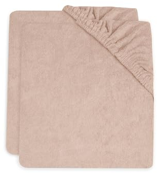 Jollein Wickelauflagenbezug - Wild Rose - 2er Pack - 50x70cm - Baumwollfrottee - Bezug Wickelauflage - Altrosa
