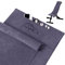Pameil Fitness Handtuch 2er Set - 120x50cm Sporthandtuch Fitnessstudio mit Reißverschluss Tasche + 80x40cm Kleine Handtücher - Gym Handtuch aus Mikrofaser für Yoga, Sport & Outdoor (Dunkelgrau)