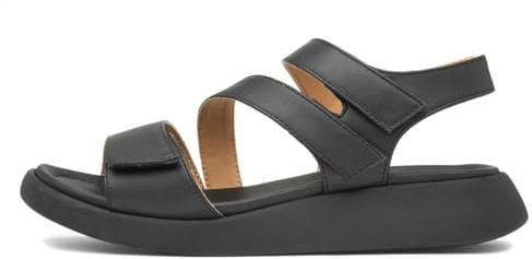Heavenly Feet Alexa Womens Black Strappy Sandal - Size 5 UK - Black