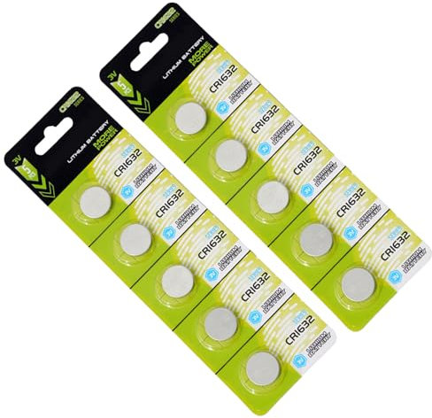 kwoifioy 10pc/5pc CR1620/CR1632/CR1616 3V Button Batteries High Performances Lithium Batteries For Remote Controls Small Devices