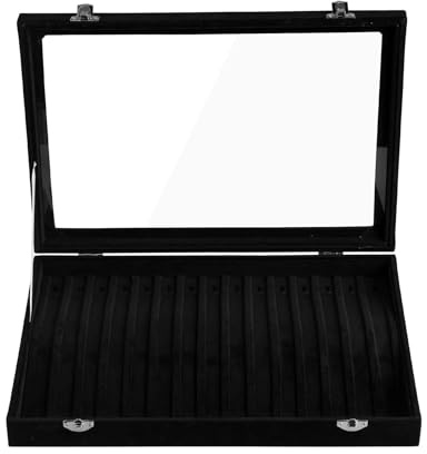 Avejjbaey Composite Jewelry Display Tray Easy to Carry for Vendors Multipurpose Velvets Cover Nonslip Feature Portable Display