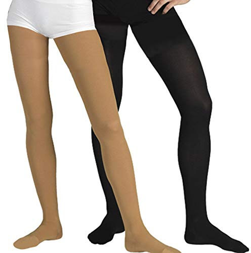 Tonus Elast 23-32 mmHg Kompressionsstrumpfhose mit Fußspitze, Medizinische Klasse II, KKL 2 Stützstrumpfhose für Damen & Herren (XL, 170-182 cm, Beige)
