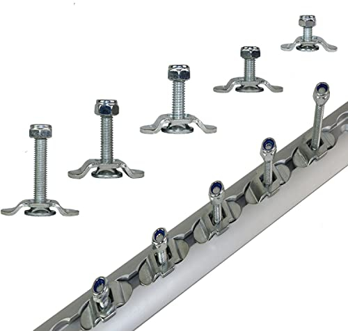 Schraubfitting für Airlineschiene (1-20 Stück) Fitting Single Endbeschlag - Set 4 Stück - 15 mm lang