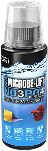 Réducteur NO3/PO4 Aquarium – NOPO Control 118 ML – élimine nitrates & phosphates biologiquement – stimule bactéries filtrantes – Eau Claire & Stable – Eau Douce & récifal