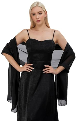 Proumhang Kvinnor Mjuka Chiffonsjalar Scarves Wraps för Brud brudtärna bröllop fest kväll Klänning och speciella tillfällen Klänningar 70cm x 200cm