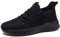 AZSDXS Laufschuhe Herren Atmungsaktive Sportschuhe Sneaker Turnschuhe Running Schuhe Straßenlaufschuhe Tennisschuhe Leichte Joggingschuhe Freizeit Trainingsschuhe fitnessstudio Schwarz 44