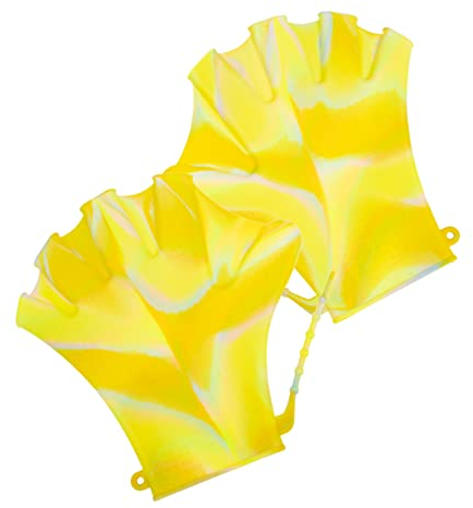 KOMBIUDA Wasserhandschuhe Schwimmpaddel Verstellbar Schwimmbadhandschuhe Tauchhilfshandschuhe Für Wasserfitness Schwimmen Tauchen Outdoor