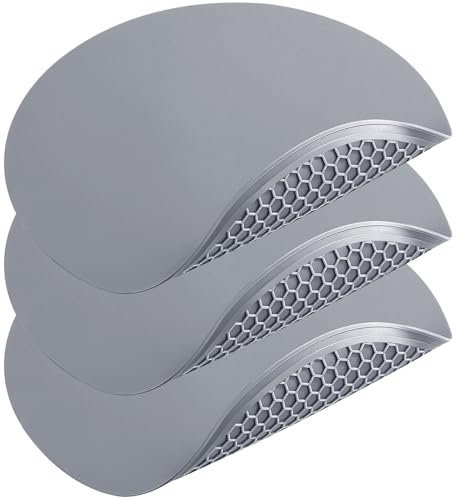 Tongjude Silicone Microwave Mat - 11.7 x 11.7 - Set de 3 salvamanteles de Silicona, Protege contra derrames, salvamanteles de Silicona Antideslizante, Apto para lavavajillas