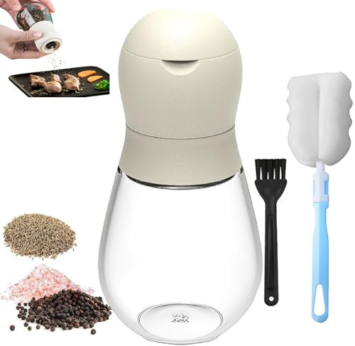 Mengger Macina Pepe, Macinatore per Spezie Macina Sale e Pepe Macinino in Ceramica Manuale Macinasale Pepe Nucleo Ceramico Regolabile Macinapepe per Spezie Manuale per Sale Marino Grosso Pepe In Grani