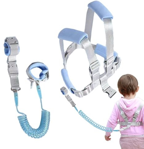 Pettorina Per Bambini Con Guinzaglio - Pettorina 3 In 1 Che Si Illumina Al Buio, Collegamento Da Polso Per Bambini Anti-smarrimento | Imbracatura Di Sicurezza Per Bambini, Cintura Per Imbracatura