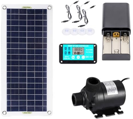 Fontaines solaires à faible bruit Pompe 100 W Panneau élévateur d'énergie Boîte de rangement pour bassin hydroponique circulation de l'eau