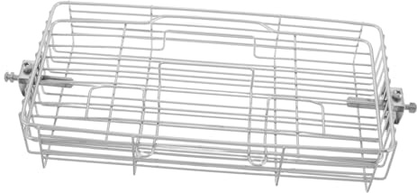 Cage de rôtissoire extensible réglable – Support de barbecue durable pour poissons, poulet, agneau et ailes – Outil de barbecue extérieur avec design rotatif pour le camping et les barbecues dans le