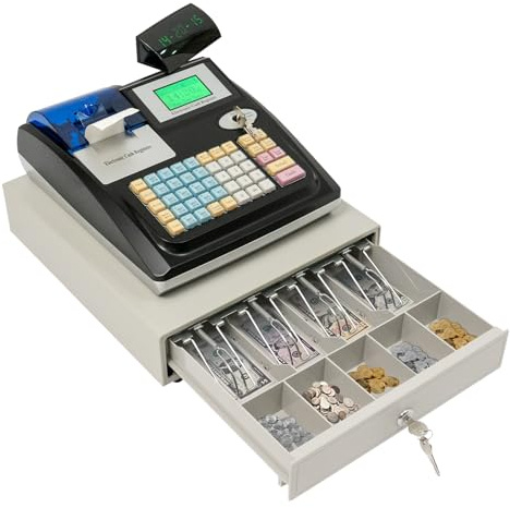 Système de caisse enregistreuse électronique, double affichage, tiroir à caisse, affichage LED, clavier, imprimante de reçus, pour vente au détail, restaurant, supermarché, petites entreprises