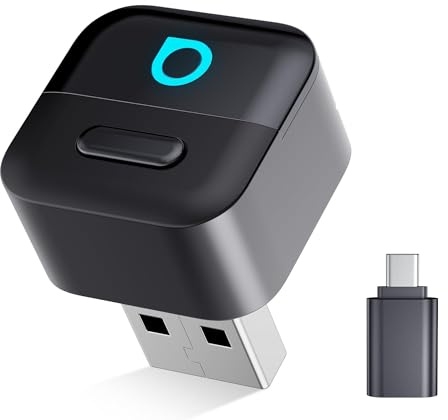 OTTOCAST Mini Pico Adattatore Wireless CarPlay e Android Auto, Trasforma CarPlay cablato in wireless, Passaggio con un tocco tra 2 telefoni, Riconnessione automatica rapida, WiFi 6, Bluetooth 5.4