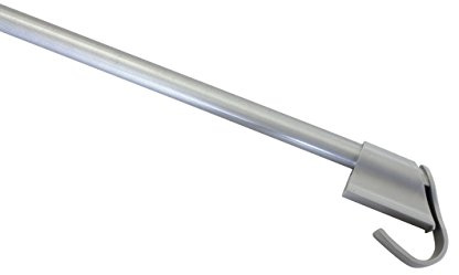 GARDINIA Tringle de Vitrage - Extensible - Montage sans perceuse ni vis - Diamètre 10/12 mm - Longueur 75-125 cm - Métallique - Argent