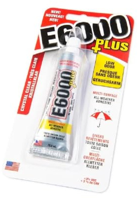 E6000 Eclectic 570110, Clear 0.9 Fl Oz E6000+Plus Multipurpose Adhesive