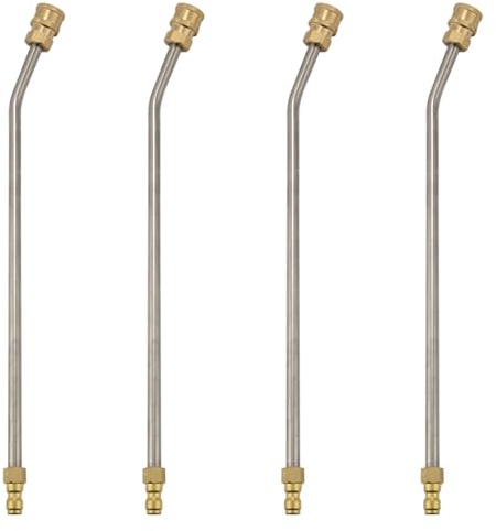 Remingtape 4 x rengöringstillbehör för mellanskivornas förlängning, högt tryck rengöringsmedel mellan skivor stång för lans/stav 1/4 snabbkoppling, 30 graders böjd stång, 14
