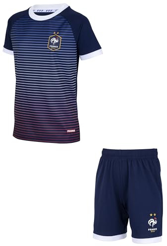 FFF Ensemble Maillot Short Collection Officielle Equipe de France de Football - 12 Ans