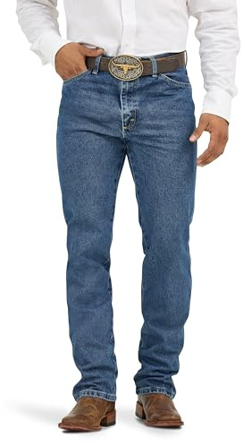 Wrangler Herr George Strait Cowboy Cut Slim Fit Jean, Mörk sten, 34W / 32L