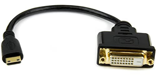 StarTech.com 20cm Mini HDMI auf DVI-D Adapter - St/Bu - Mini HDMI zu DVI Konverter Kabel