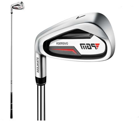 Hierro de Golf Izquierdo/Derecho ¿ 7, Muy Adecuado para Juegos de Golf, Hierro de Carbono o Acero, Adecuado para Golfistas Deportivos (para Hombres (Acero),Left)