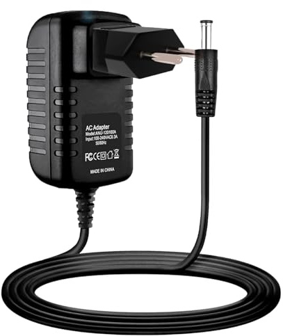 Guy-Tech AC/DC-adapter för GRUNDIG SATELLIT 700 WR världsmottagare strömkabel laddare + EU-kontakt