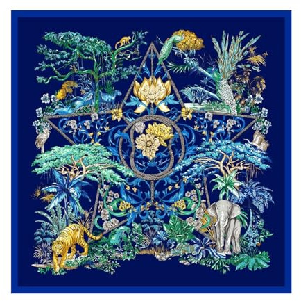 Écharpe en soie de 130 cm pour femme avec imprimé tête de cheval et écharpes carrées, grand bandana foulard, hijabs en soie féminine