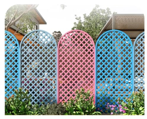 GRRICEPL Garden Fence Screening Panels, Outdoor Trellis Privacy Panel, Wall Mounted Wooden Climbing Frame, Ideal for Terrace, Pergola Gardens(Brown,90x120 cm)