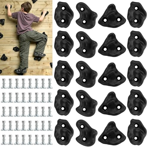 Rock Climbing Holds, 20 Pack Large Climbing Wall Grips Stones for Kids