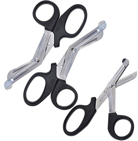 Beautyflier Pack of 3 Medical Scissors Gauze scissors Bandage Shears EMT and Trauma Shears (5.5 Inches)